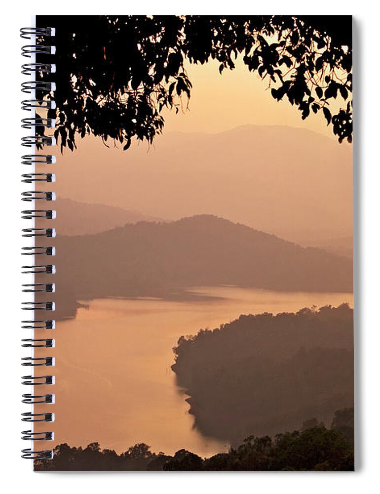 Outdoors Spiral Notebook featuring the photograph View Of Sharavathi River by Amit R