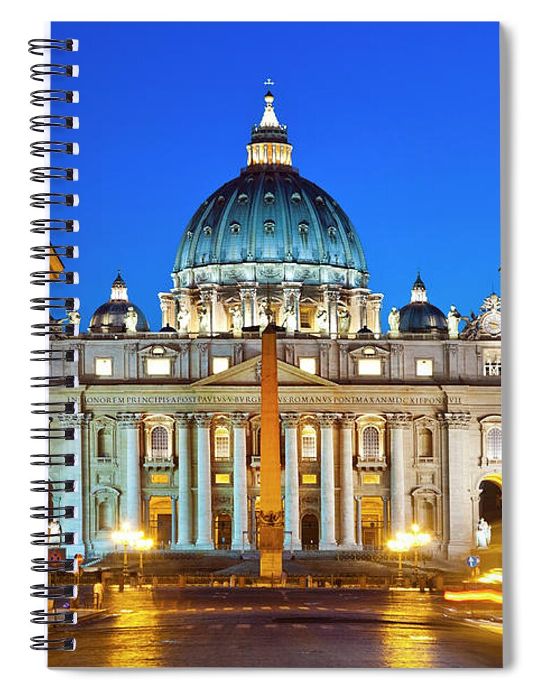 Clear Sky Spiral Notebook featuring the photograph View Of Vatican City by Gonzalo Azumendi