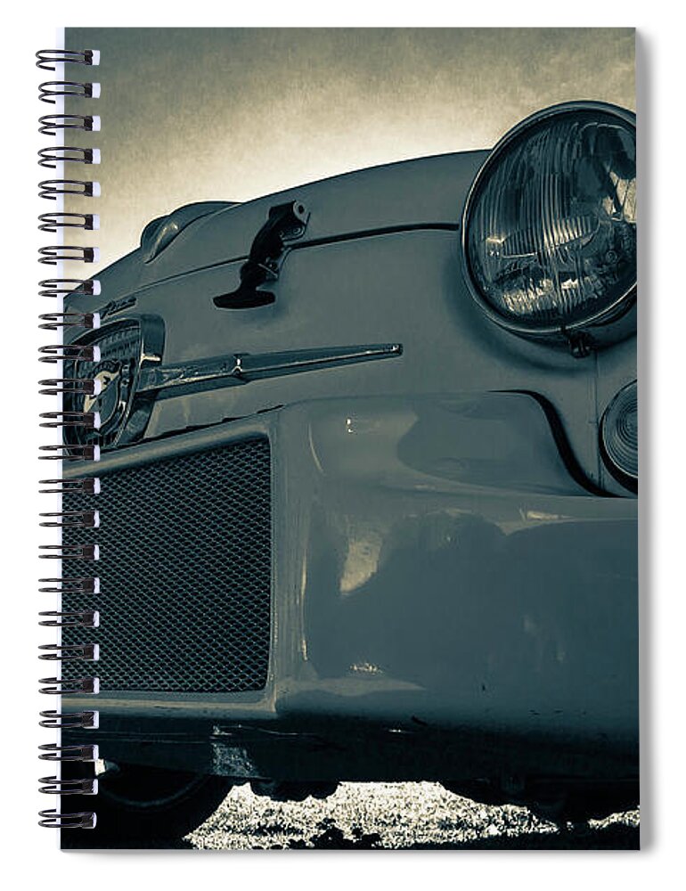 Fiat Spiral Notebook featuring the photograph Vintage Abarth by Darrell Foster