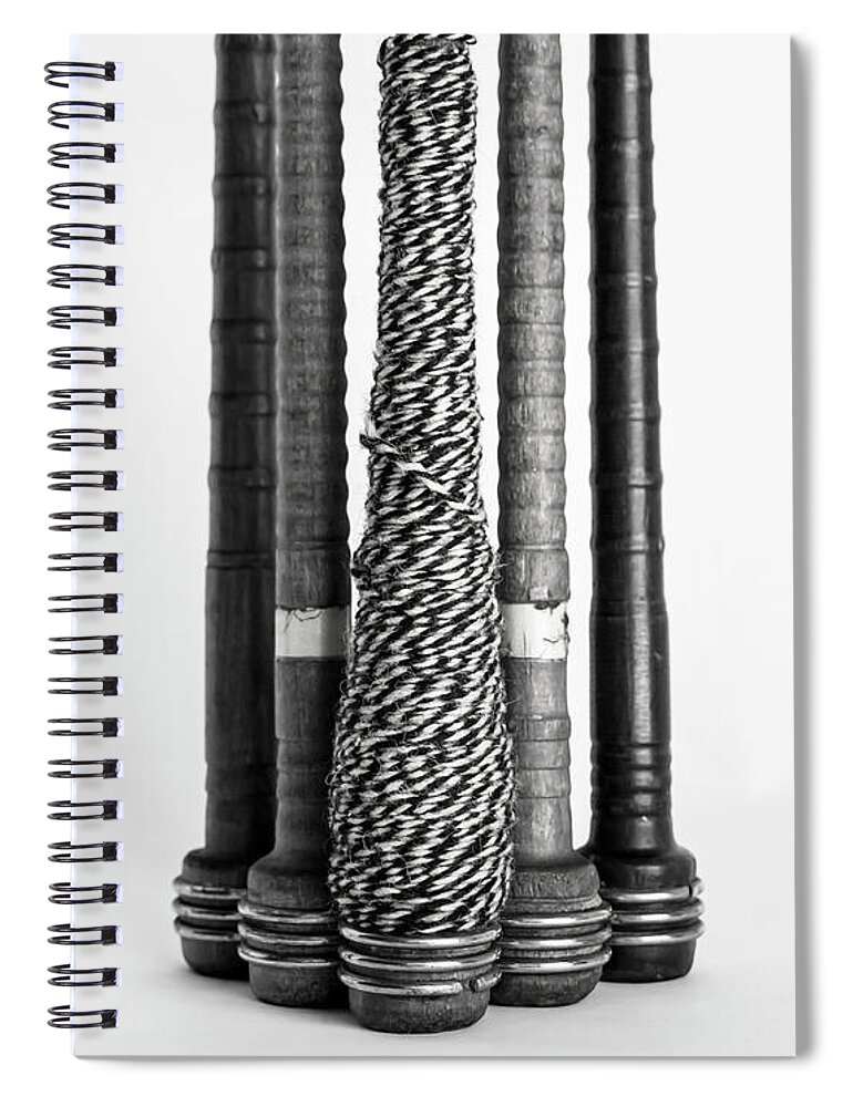 Vintage Spiral Notebook featuring the photograph Vintage Bobbins by Holly Ross