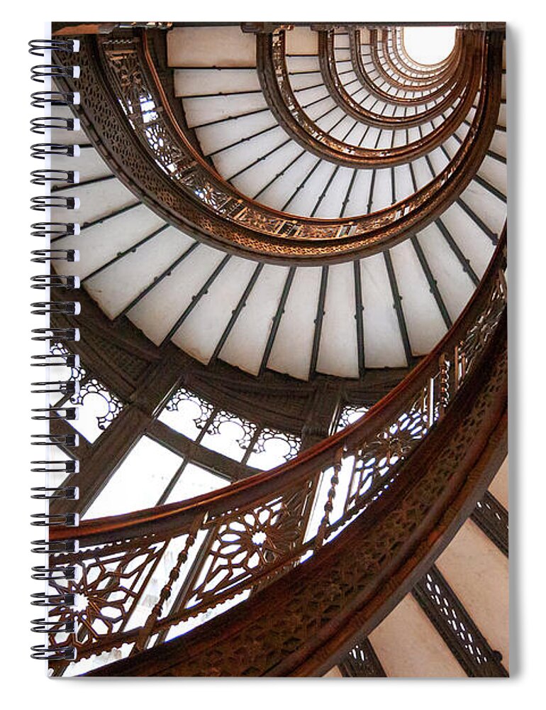 Chicago Spiral Notebook featuring the photograph Vintage Staircase by Patty Colabuono