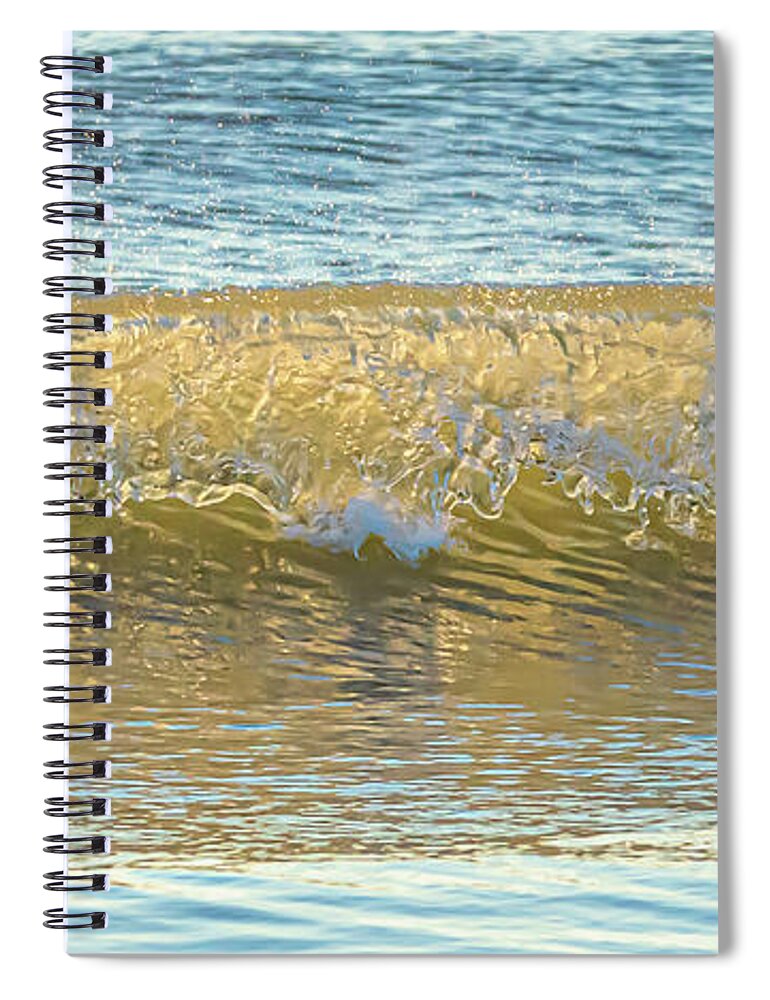 Sunrise Spiral Notebook featuring the photograph Virginia Waves by Donna Twiford