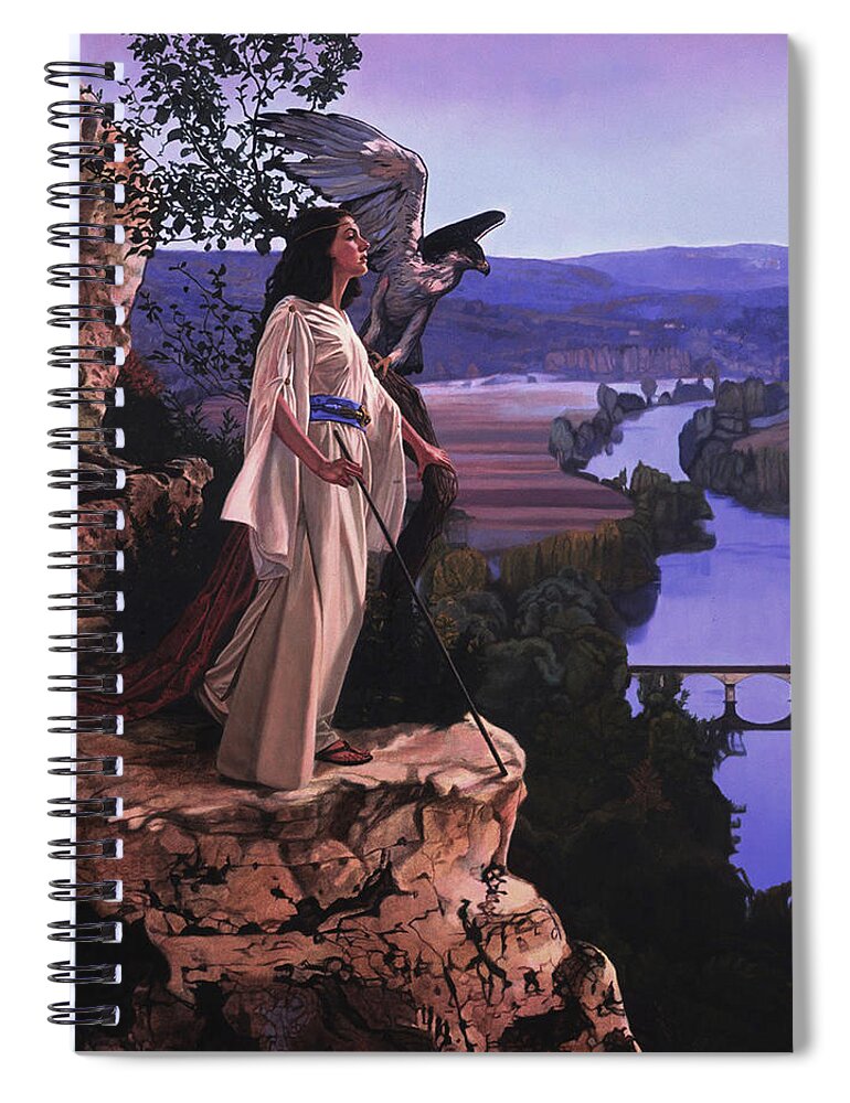 Classical Art Spiral Notebook featuring the painting Visionary by Patrick Whelan