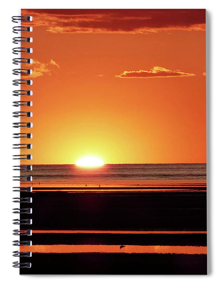 Cape Cod Spiral Notebook featuring the photograph Vivid Low Tide Sunset 300 by Sharon Williams Eng