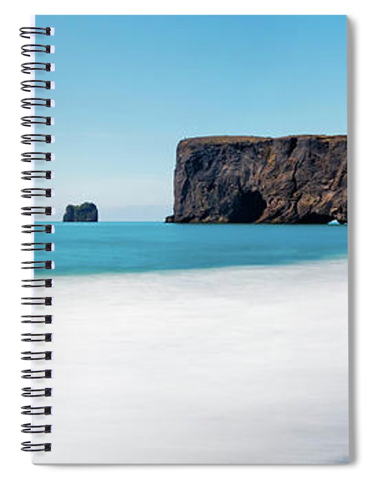 Tranquility Spiral Notebook featuring the photograph Volcanic Beach by John And Tina Reid