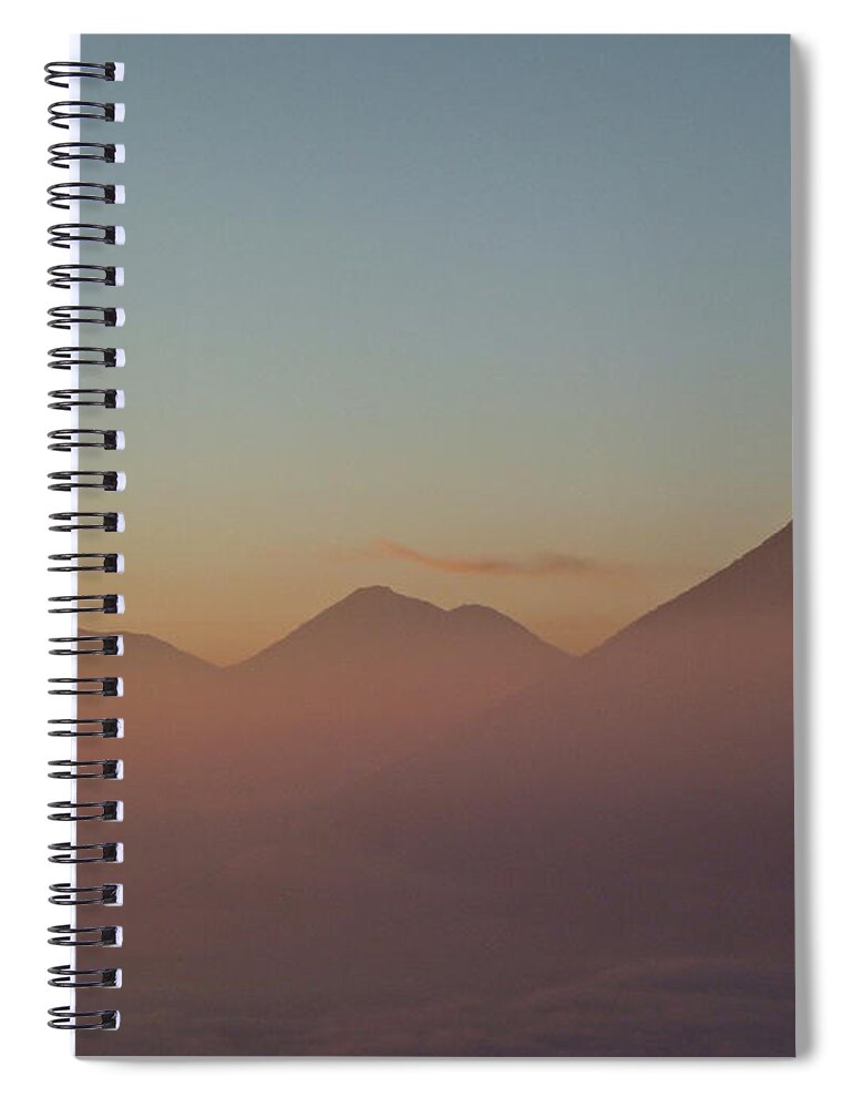 Scenics Spiral Notebook featuring the photograph Volcano Eruption by Jmartinc
