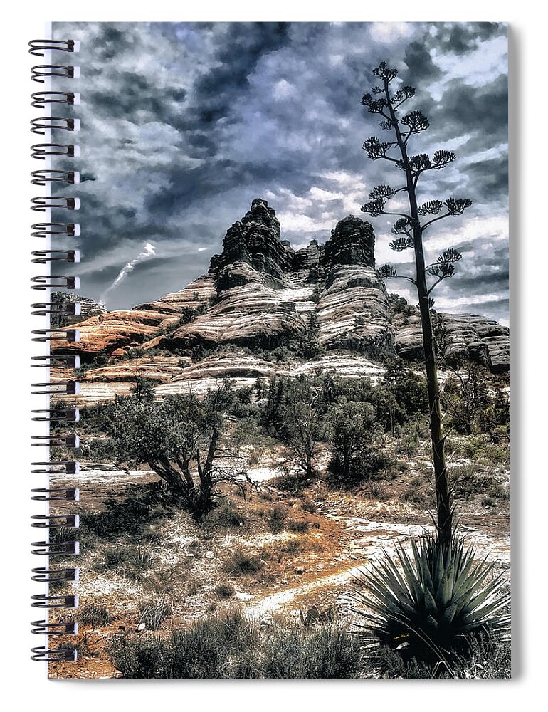 Desert Spiral Notebook featuring the photograph Vortex by Jim Hill