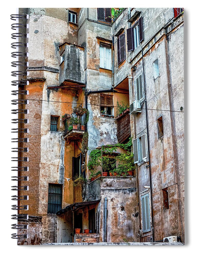 Italia Spiral Notebook featuring the photograph Walkup by Joseph Yarbrough