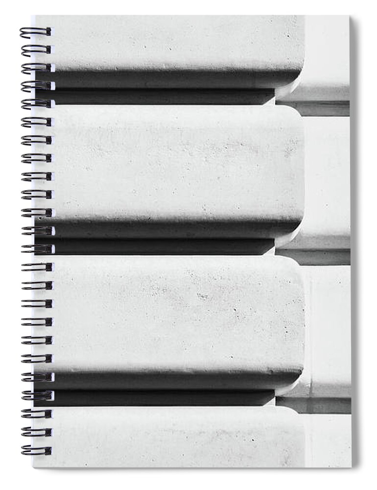 Built Structure Spiral Notebook featuring the photograph Wall by Joelle Icard
