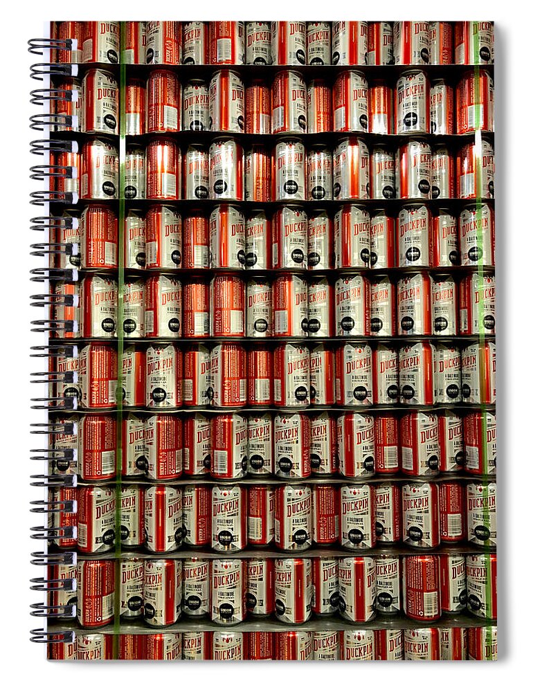 Beer Spiral Notebook featuring the photograph Wall of Beer by Chris Montcalmo