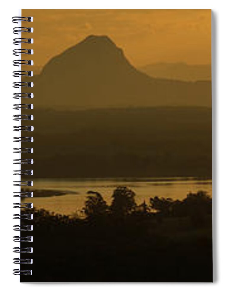 Landscape Spiral Notebook featuring the photograph Warm Hinterland by Nicolas Lombard