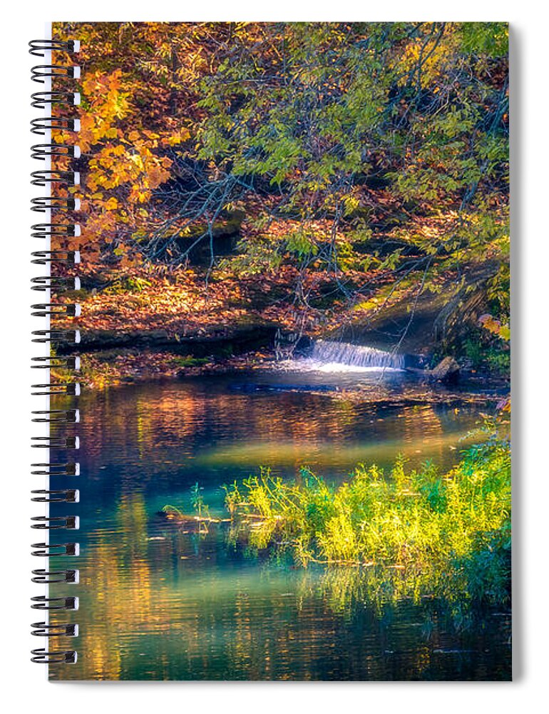 Fall Spiral Notebook featuring the photograph Water Fall by Allin Sorenson