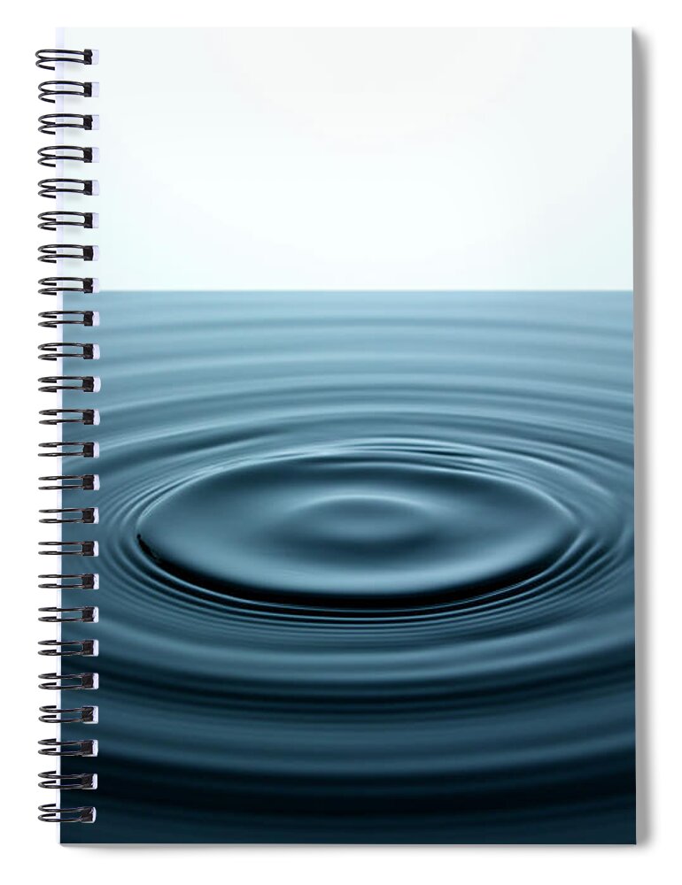 Tranquility Spiral Notebook featuring the photograph Water Ripples In A Pool Of Water by Chris Stein