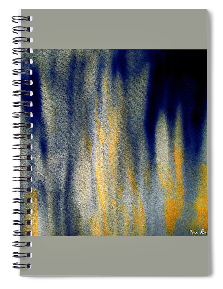  Spiral Notebook featuring the painting Water Works by Rein Nomm
