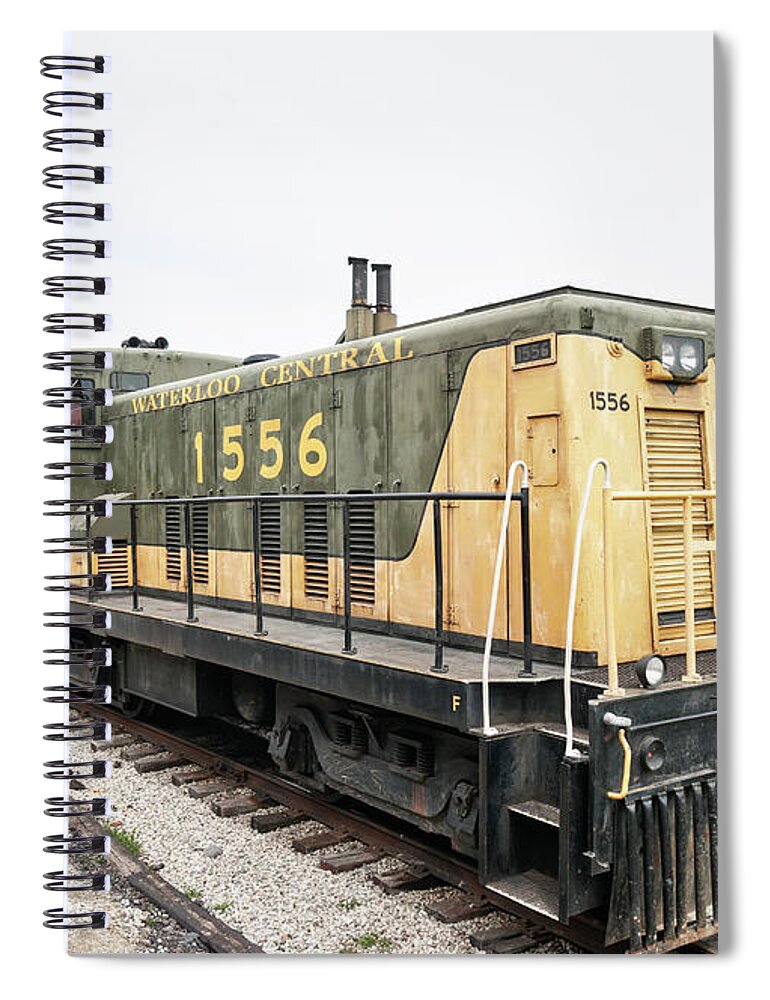 Steam Locomotives Spiral Notebook featuring the photograph Waterloo Central by Nick Mares