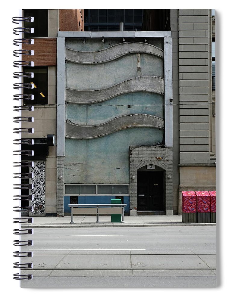 Urban Spiral Notebook featuring the photograph Wavy Ways by Kreddible Trout