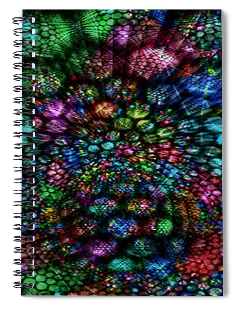 Art Spiral Notebook featuring the digital art The Way To My Higher-self by J U A N - O A X A C A