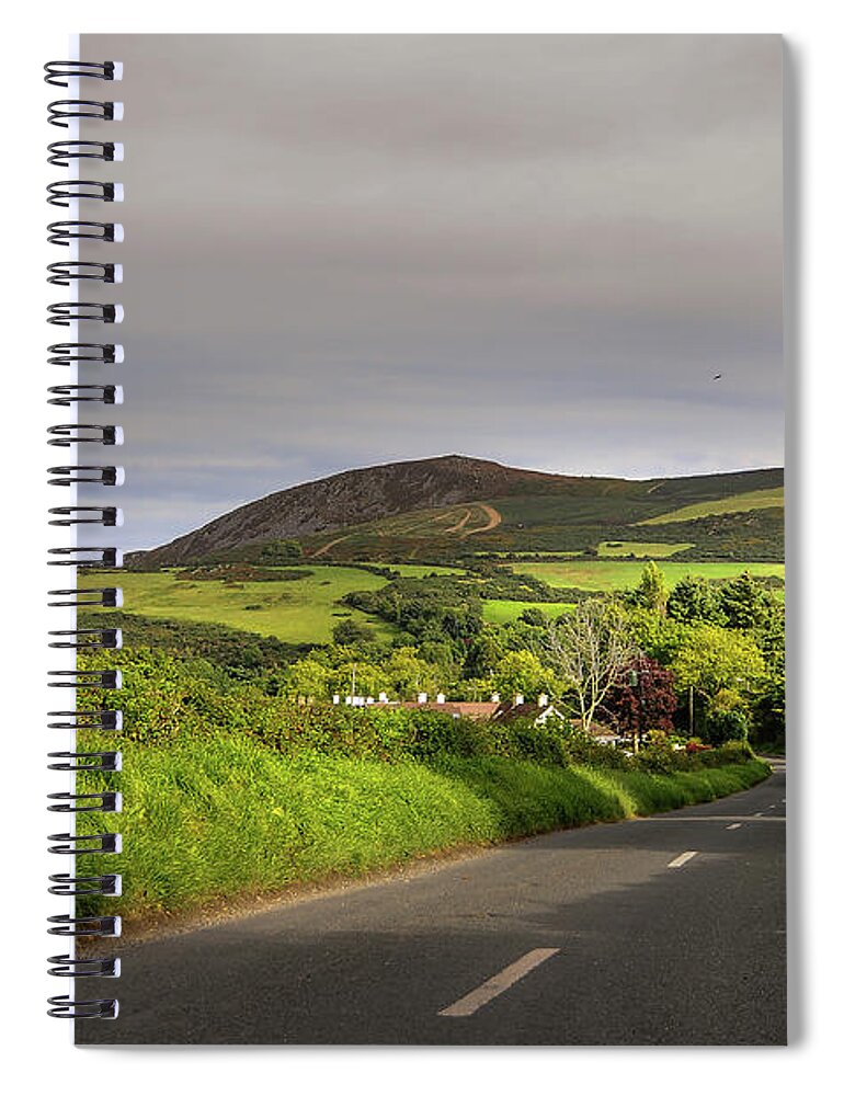 Jenny Rainbow Fine Art Photography Spiral Notebook featuring the photograph Way to Sugarloaf Hill. Ireland by Jenny Rainbow
