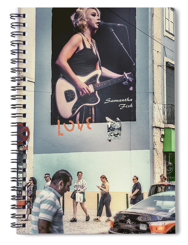 Samantha Fish Spiral Notebook featuring the photograph We All Love Samantha by Micah Offman