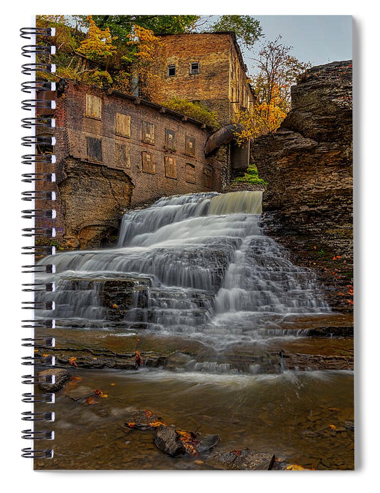 Waterfalls Spiral Notebook featuring the photograph Wells Falls by Rod Best