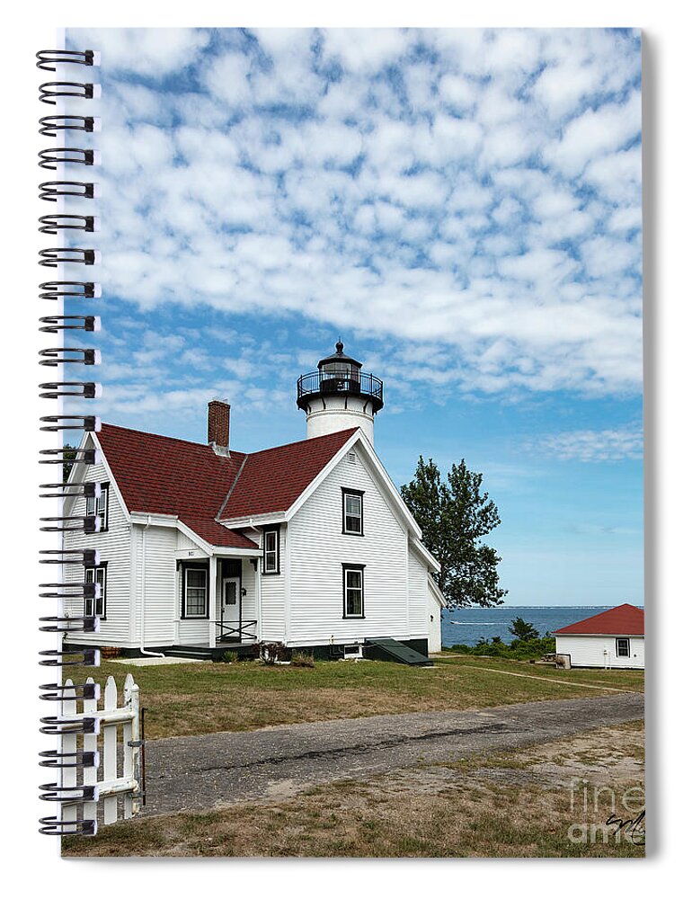 West Chop Lighthouse Marthas Vineyard Spiral Notebook featuring the photograph West Chop Lighthouse Marthas Vineyard by Michelle Constantine