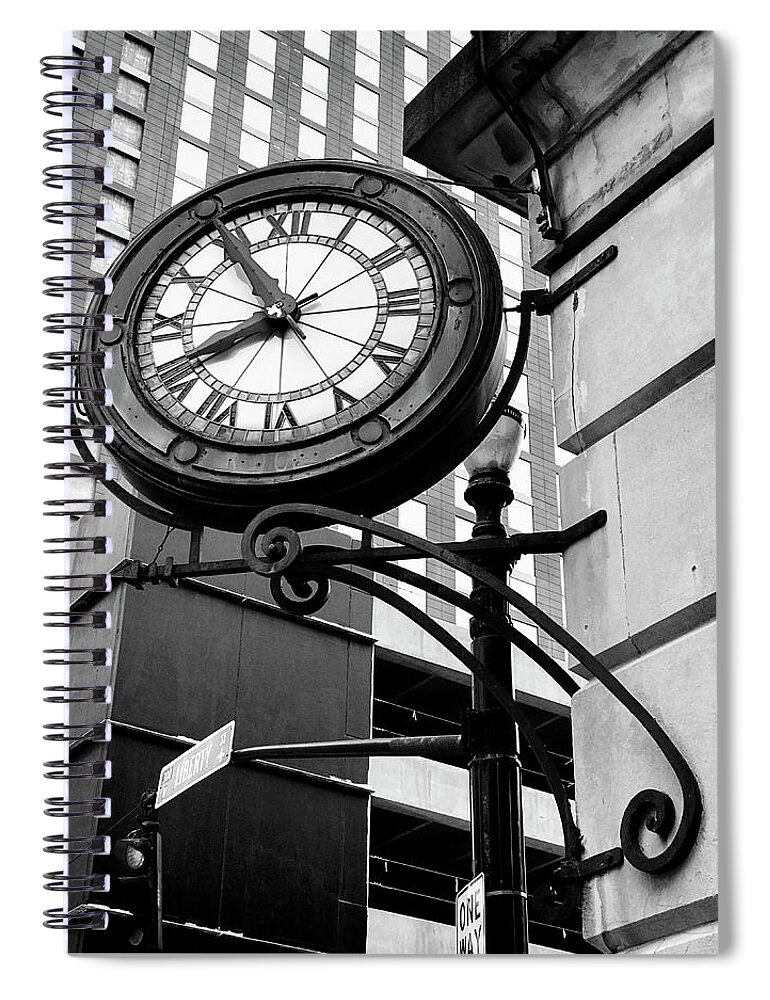Clock Spiral Notebook featuring the photograph What Time Is It by Jill Love