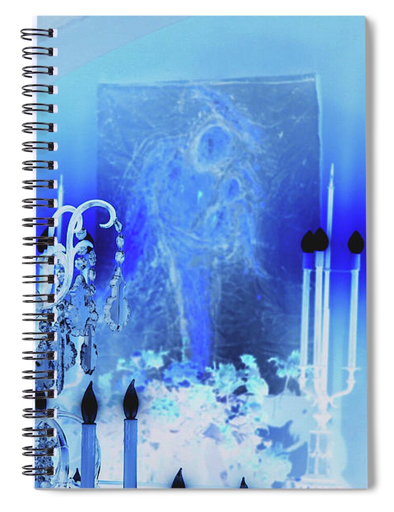 Mixed Spiral Notebook featuring the mixed media When you're with your true love by Giorgio Tuscani