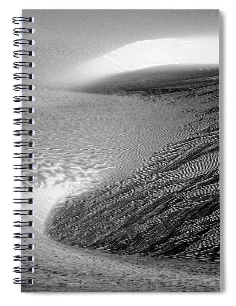White Sands Spiral Notebook featuring the photograph White Sands Alternative by Robert Woodward
