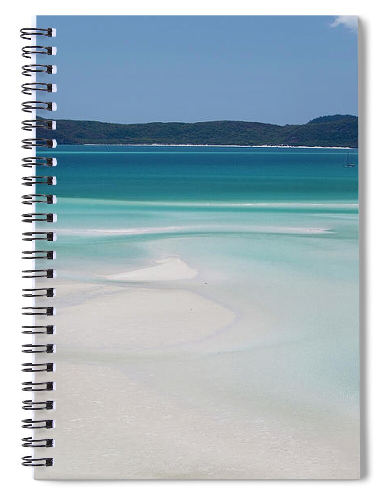Tranquility Spiral Notebook featuring the photograph White Silica Sand Beach, Hill Inlet by Danita Delimont