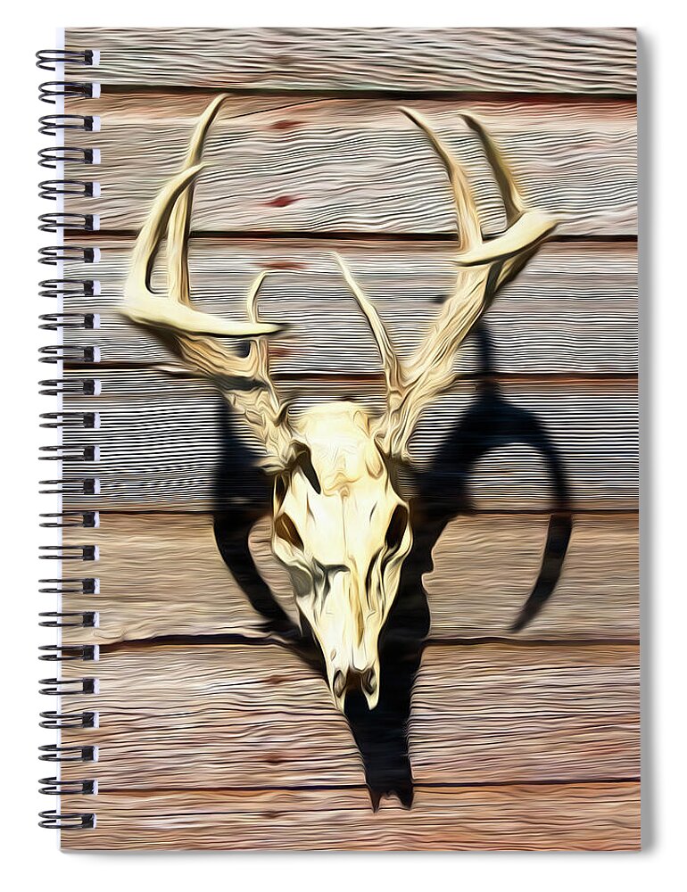 Kansas Spiral Notebook featuring the photograph White-tail Deer 005 by Rob Graham
