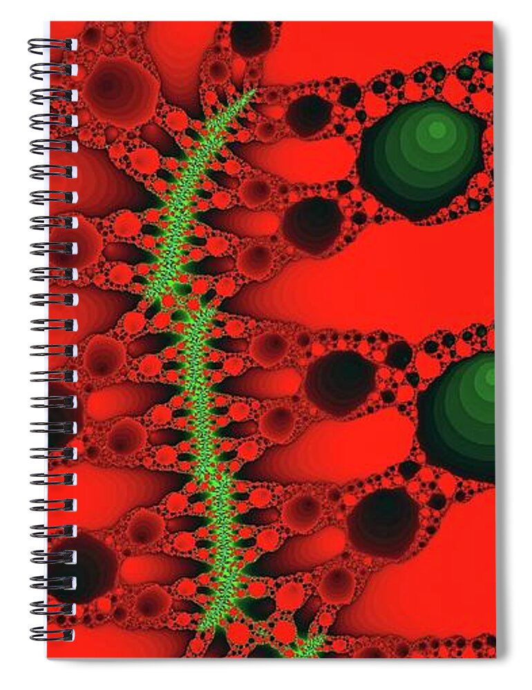 Space Spiral Notebook featuring the digital art Wide Canyon Red by Don Northup