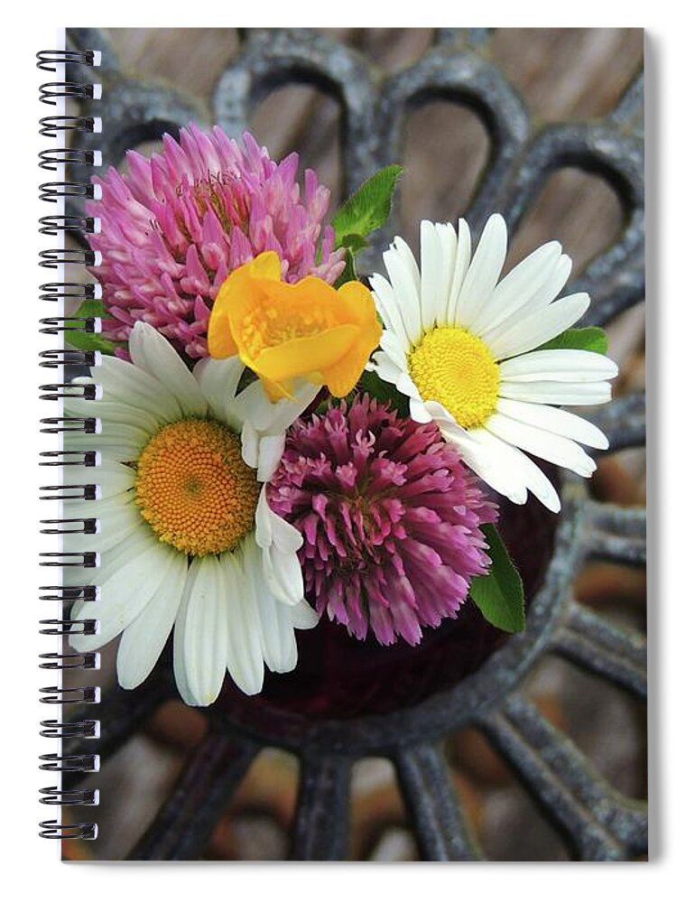 Flowers Spiral Notebook featuring the photograph Wild Flower Bouquet by Julie Rauscher