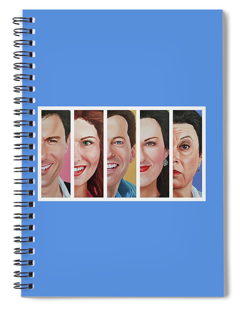 Will And Grace Spiral Notebook featuring the painting Will and Grace by Vic Ritchey