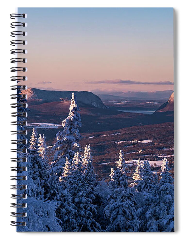 Willoughby Spiral Notebook featuring the photograph Willoughby Gap Winter by Tim Kirchoff