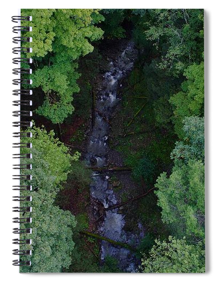 Will Run Creek Spiral Notebook featuring the photograph Willow Run Creek by Anthony Giammarino