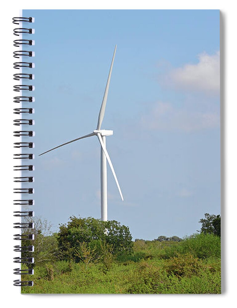 Windmill Spiral Notebook featuring the photograph Wind Farming by Jimmie Bartlett