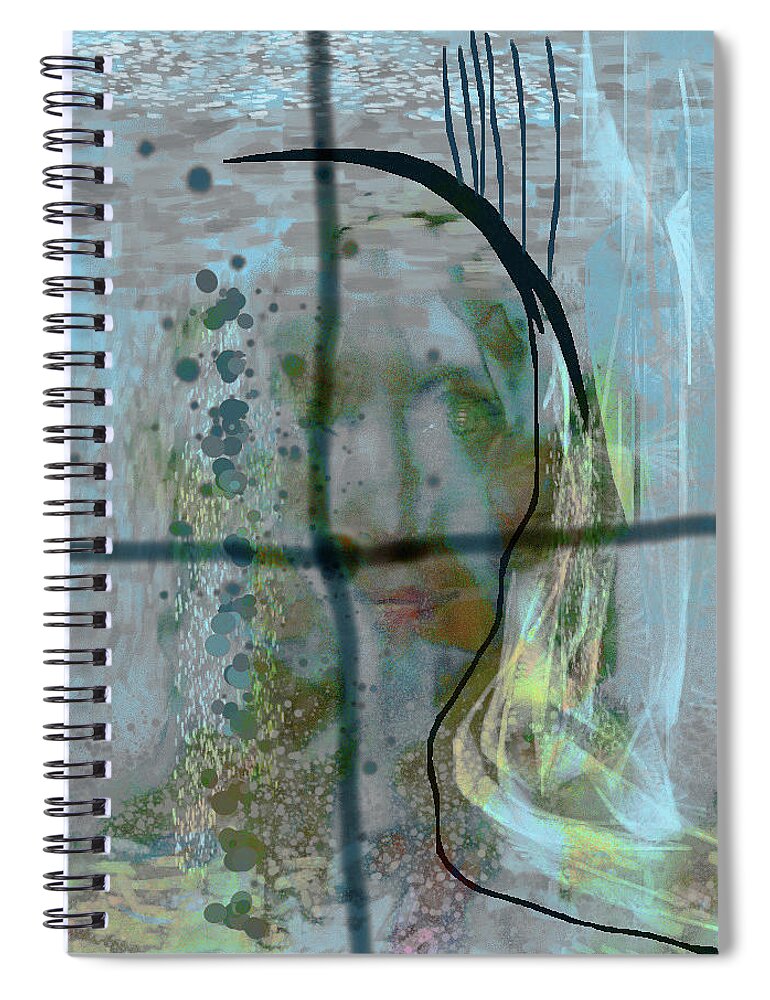 People Spiral Notebook featuring the digital art Window by Alexandra Vusir