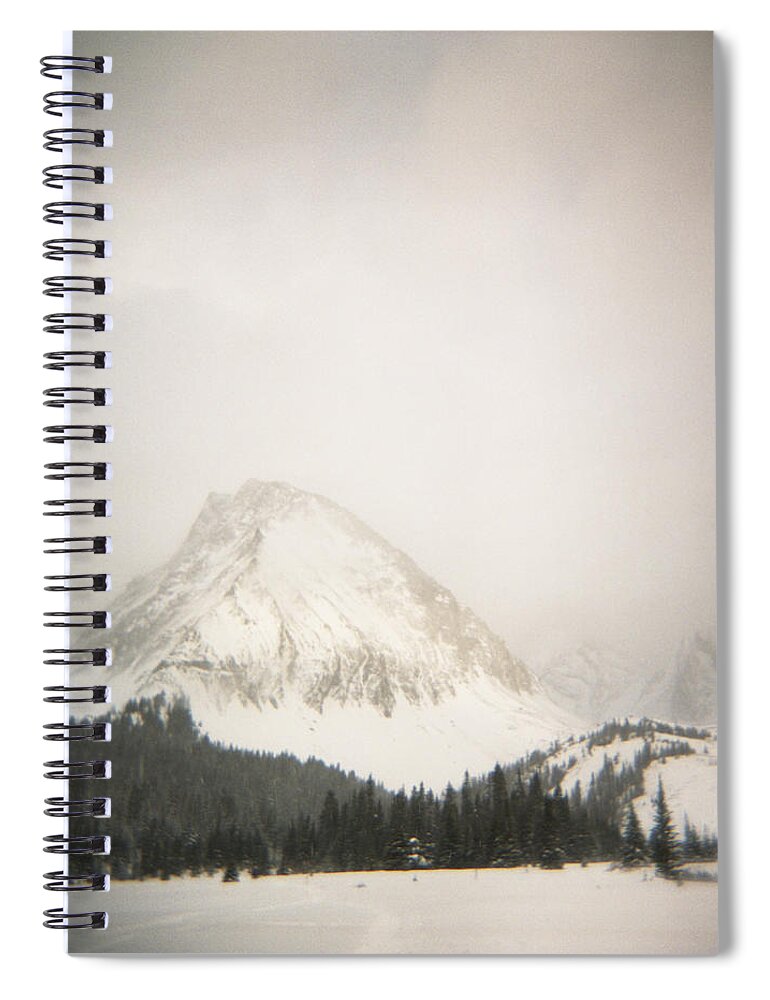 Tranquility Spiral Notebook featuring the photograph Winter Mountain Scene by Lori Andrews