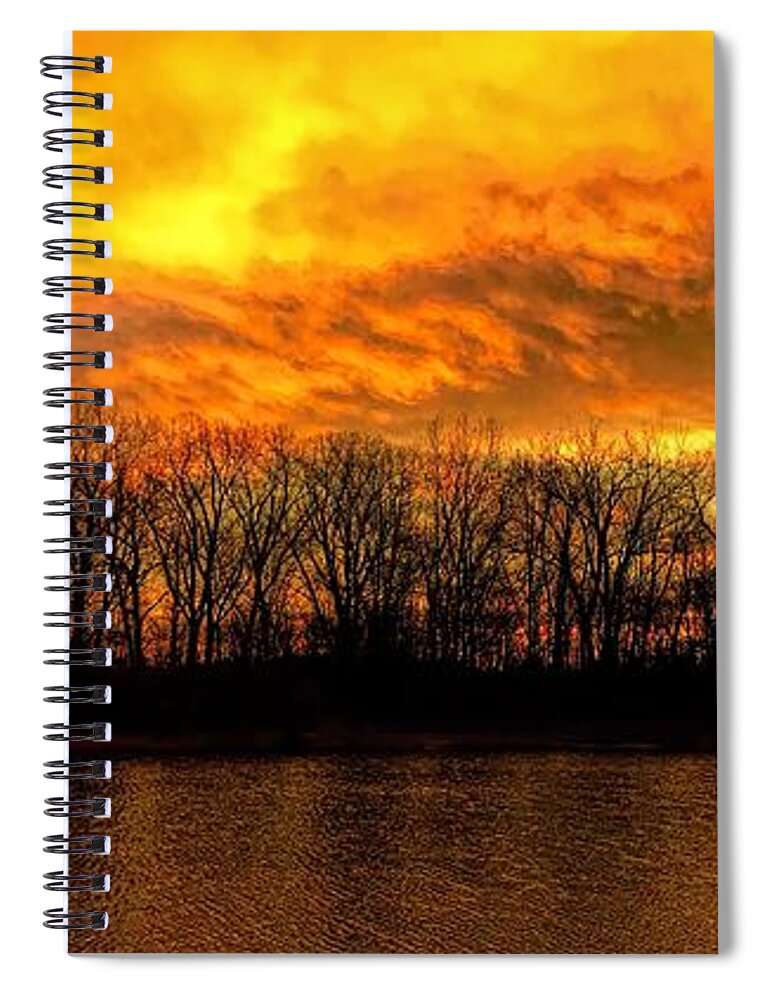  Spiral Notebook featuring the photograph Winter Warmth by Jack Wilson