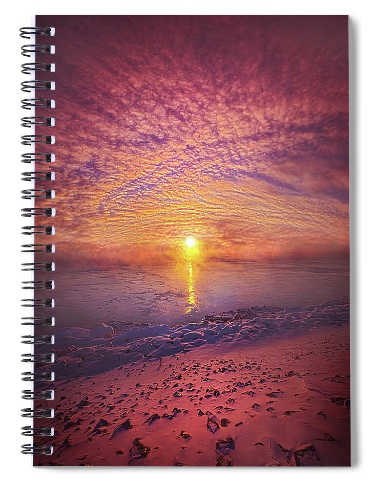 Life Spiral Notebook featuring the photograph Winterland by Phil Koch
