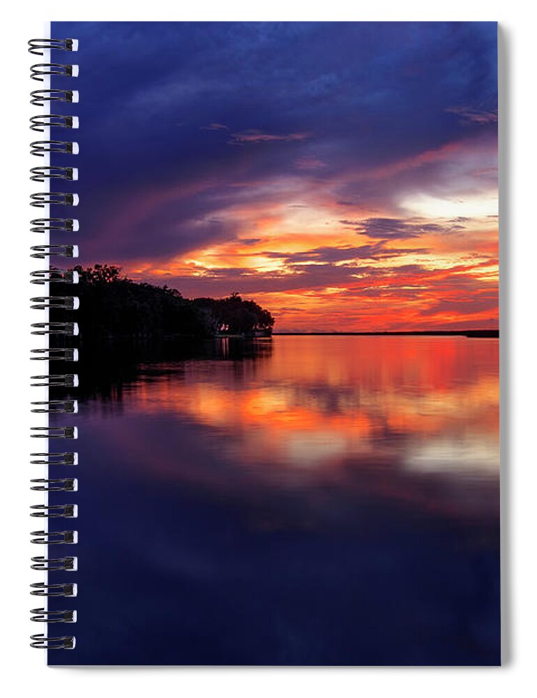 River Spiral Notebook featuring the photograph Wolf River Sunset by JASawyer Imaging