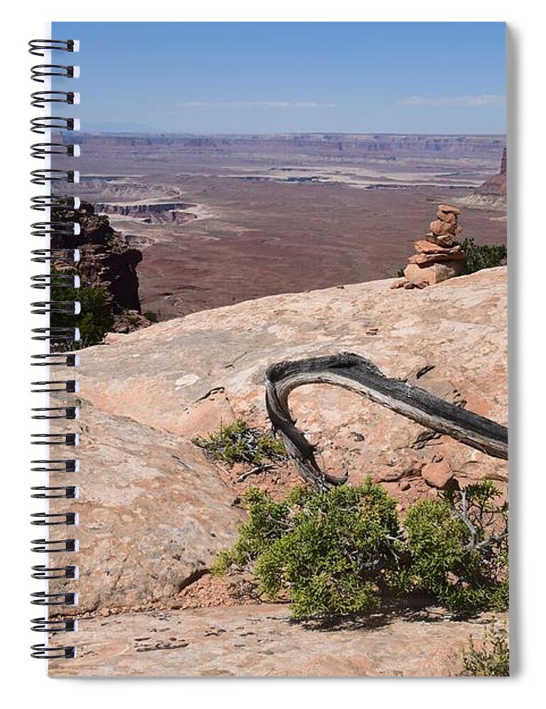 Utah Spiral Notebook featuring the photograph Wooden Arches by Leslie M Browning