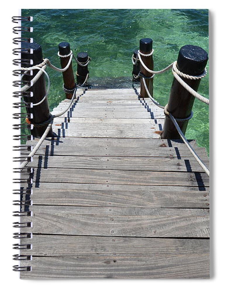 Stairs Spiral Notebook featuring the photograph Wooden Stairs by Thomas Schroeder