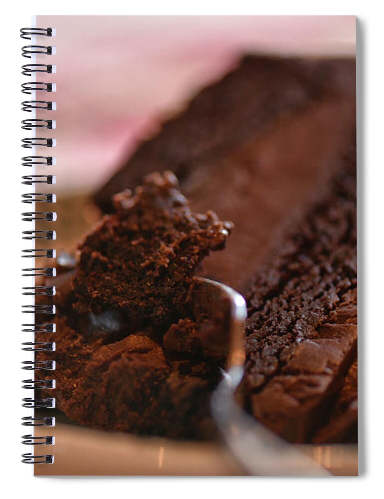 Cake Spiral Notebook featuring the photograph World's Best Cake by Lois Bryan