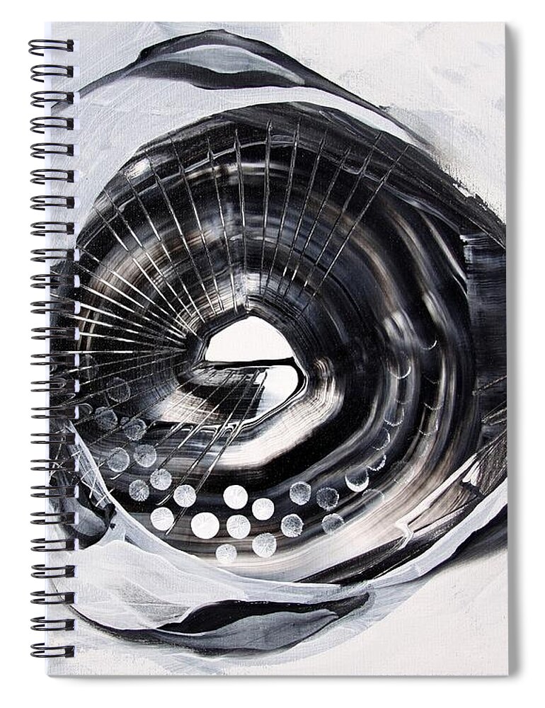 Fish Spiral Notebook featuring the painting X-Ray Fish by J Vincent Scarpace