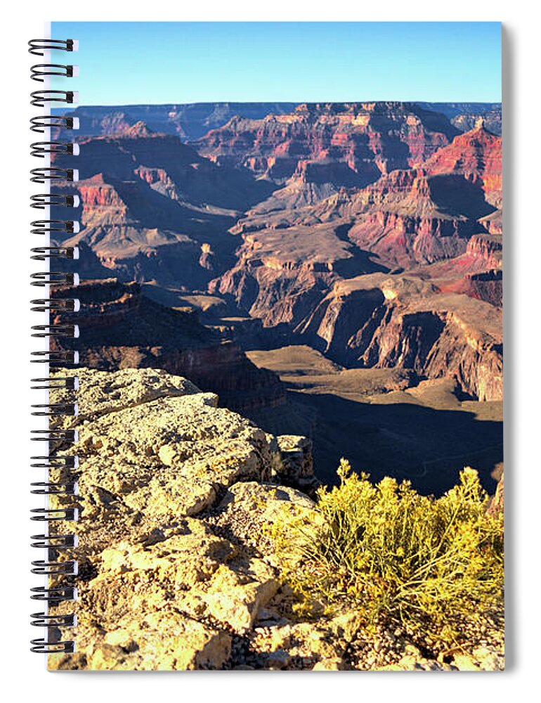 Grand Spiral Notebook featuring the photograph Yavapai Point, Grand Canyon by Chance Kafka