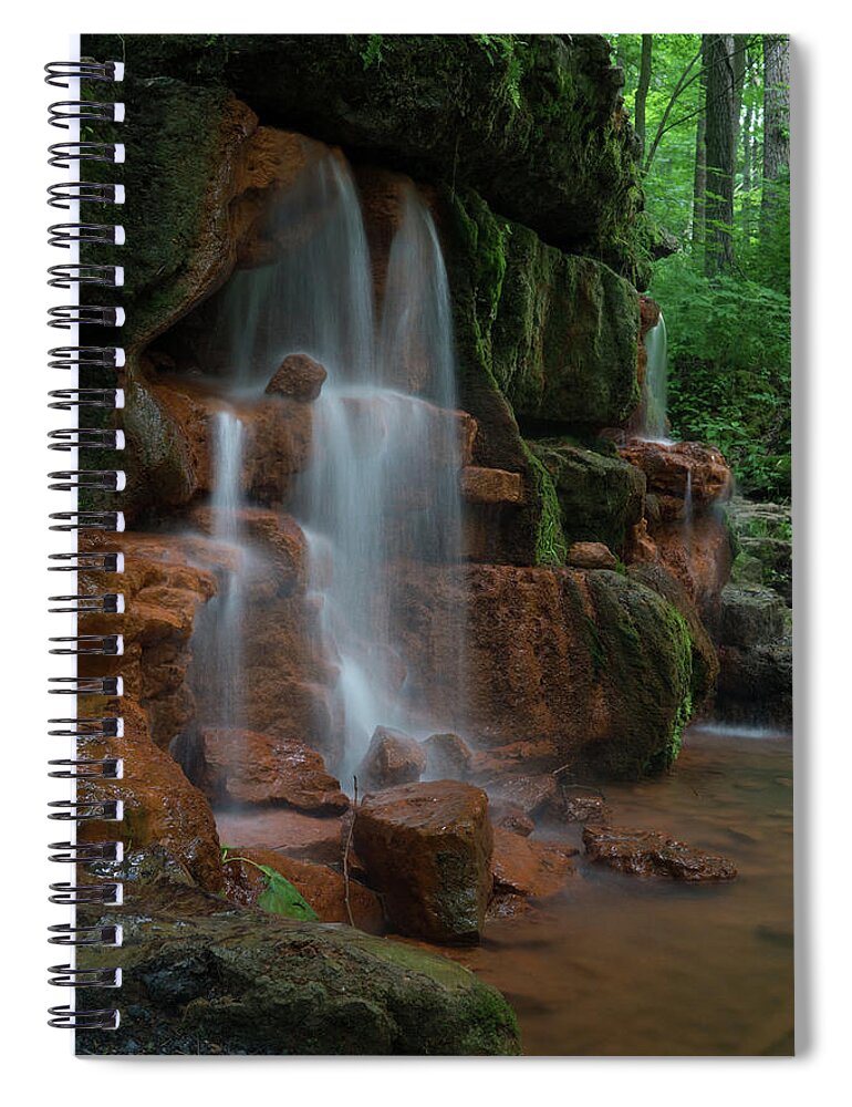Yellow Springs Spiral Notebook featuring the photograph Yellow Spring by Arthur Oleary