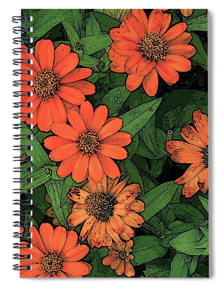 Yellow Spiral Notebook featuring the photograph Yellow With Some Orange by Rod Whyte