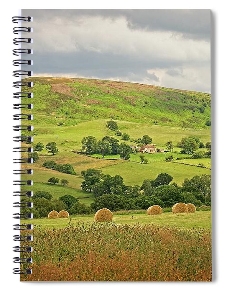 North York Moors Spiral Notebook featuring the photograph Yorkshire Landscape by Martyn Arnold
