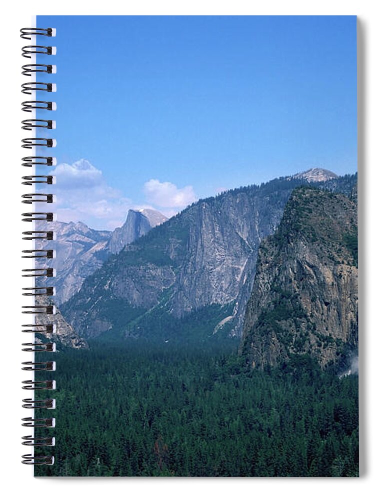 Scenics Spiral Notebook featuring the photograph Yosemite Valley From Tunnel View by Yenwen